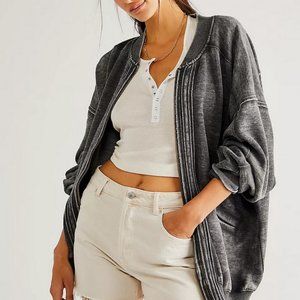 Free People Charcoal Gray Jacket